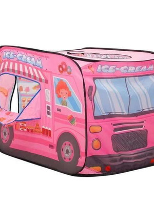 Portable children's folding play tent 110x70x70cm pink