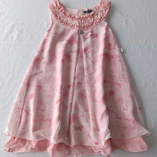 Evita pink girl dress like new, size 10 years