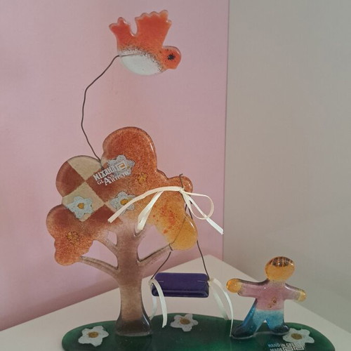 Glass decorative figurine for children's room