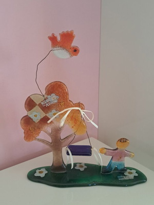 Glass decorative figurine for children's room