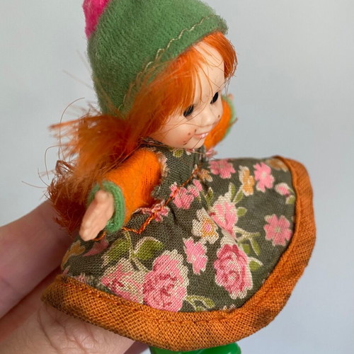 Pippi Longstocking Miniature Doll 1980s used by El Greco