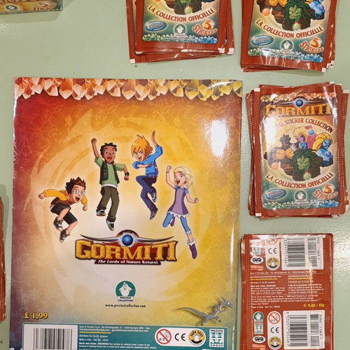 Gormiti The Lords Of Nature Return sticker album with 115 packs