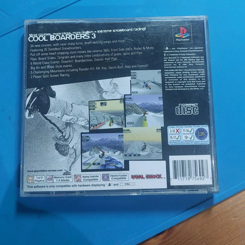 PlayStation 1 game Cool Boarders 3 like new with box and manual