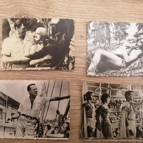 Foreign actors collectible cards used, set of 46