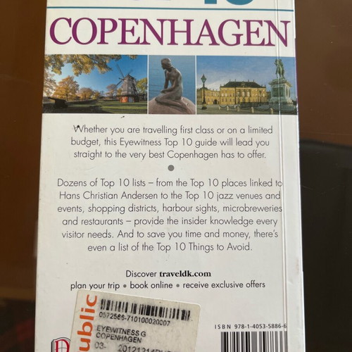 Top Ten Copenhagen book like new, 128 pages