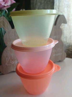 Tupperware 400ml refrigerator containers new, set of 3