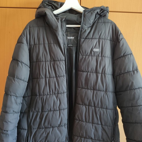 Pull & Bear winter puffer jacket used, black, size L