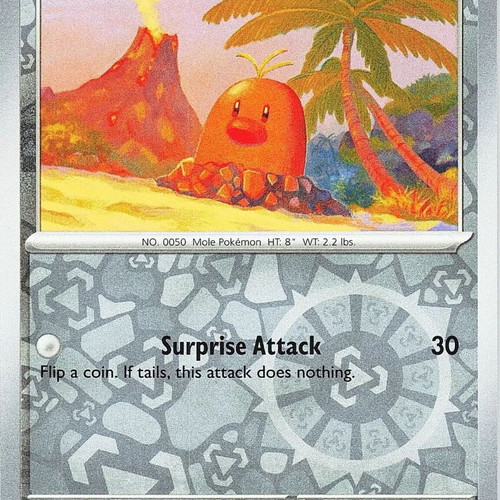 Pokemon SV08 Surging Sparks Alolan Diglett collectible card new