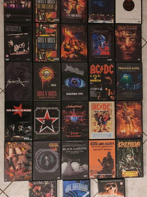 Metal DVD-R collection of 27 heavy metal band live shows