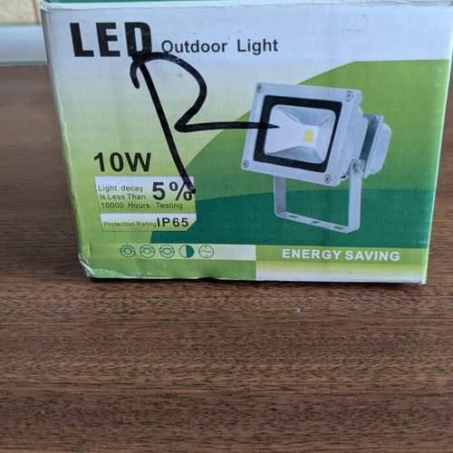 Led RGB 10 watt waterproof floodlight with remote control like new