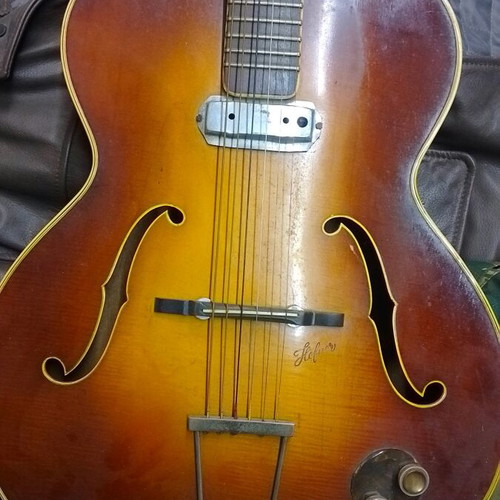 Vintage Höfner Hollow Body Archtop Electric Acoustic Guitar used