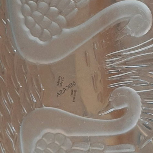 Mikasa serving trays 2 pieces, vintage crystal