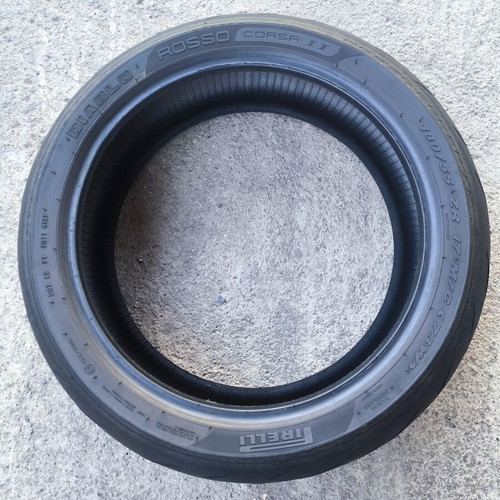 Pirelli Diablo Rosso Corsa II 180/55 ZR17 (73W) tire used in excellent condition