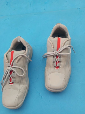 Explorer leather athletic shoes new, size 38, gray