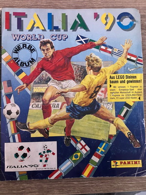 Άλμπουμ Panini World Cup ‘90 μεταχειρισμένο με αυτοκόλλητα