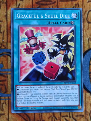 Graceful & Skull Dice 1st Edition κάρτα ξορκιού Yu-Gi-Oh!