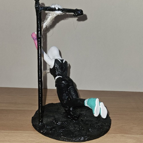 Handmade Spidergirl figurine for home decoration