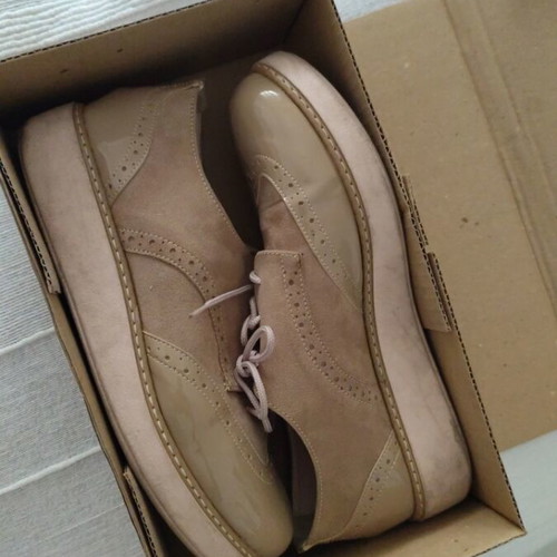 Oxford shoes Ioannis leather Greece, like new, size 38, beige