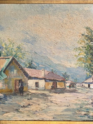 Πίνακας Σπ. Διακουμάκος 60x90 μεταχειρισμένος, ελαιογραφία σε καμβά