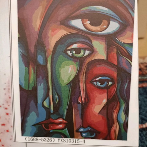 DIY painting canvas new, 40x50 frame with numbered pieces