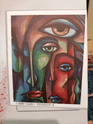 DIY painting canvas new, 40x50 frame with numbered pieces