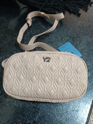 Y Not? Waist Bag new, beige 18×11×5 cm