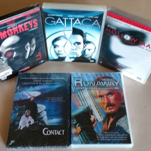Science Fiction DVD Set new, 5 movies with subtitles