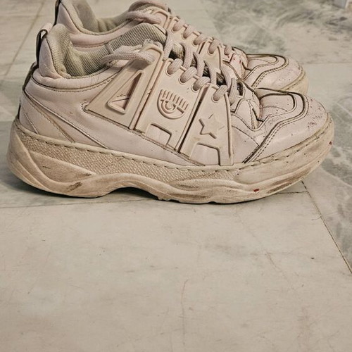 Chiara Ferragni CF-1 pink sneakers used, size 38