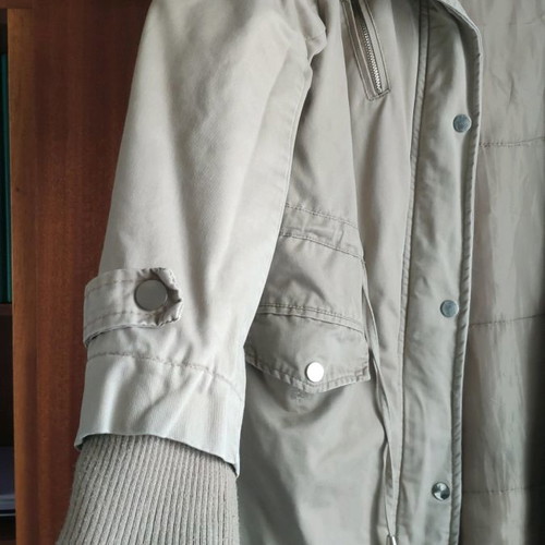 Beige jacket used with fur, size M Celestino
