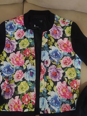TALLY WEIJL bomber jacket new, transparent sleeves, size 38