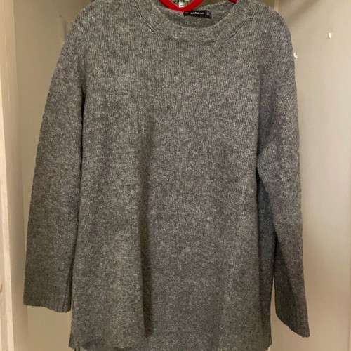 Zara grey medium oversized sweater used