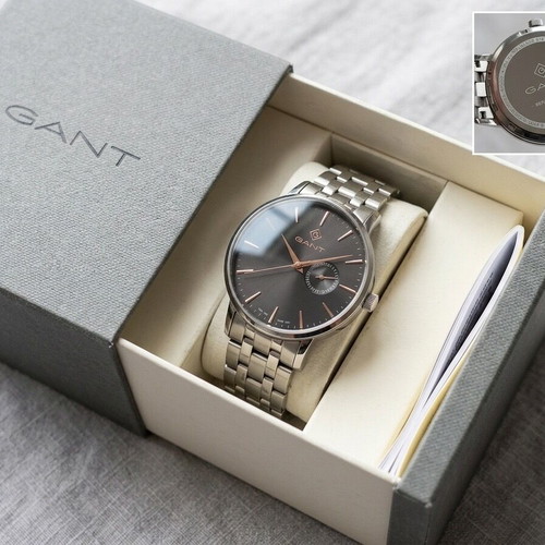 GANT Park Hill III watch like new, charcoal dial with rose gold details
