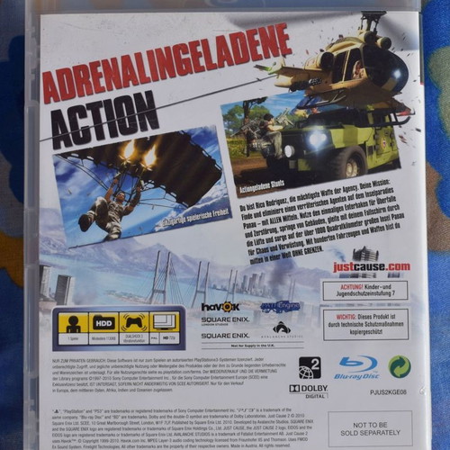 Just Cause 2 PlayStation 3 game like new, action adventure