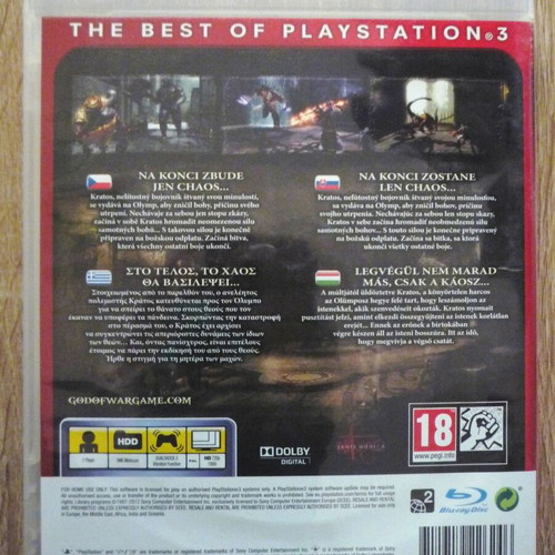 God of War III PlayStation 3 game like new