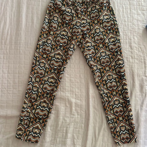 H&M patterned high-waisted pants like new, size 36