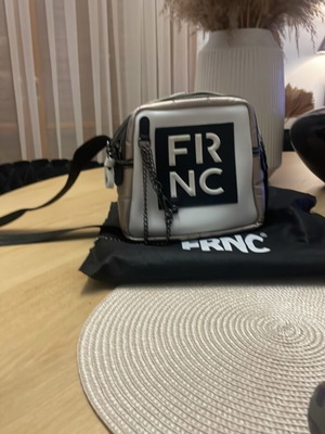 FRNC crossbody bag like new, black and silver