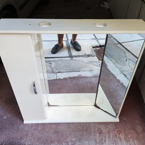 Bathroom cabinet with mirror used 75x16x76 height