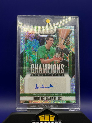 Dimitris Diamantidis 2024-25 Panini Prizm EuroLeague Champions Mojo Auto card new