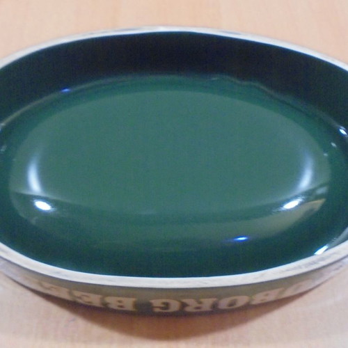 Tuborg beer old promotional ceramic ashtray used