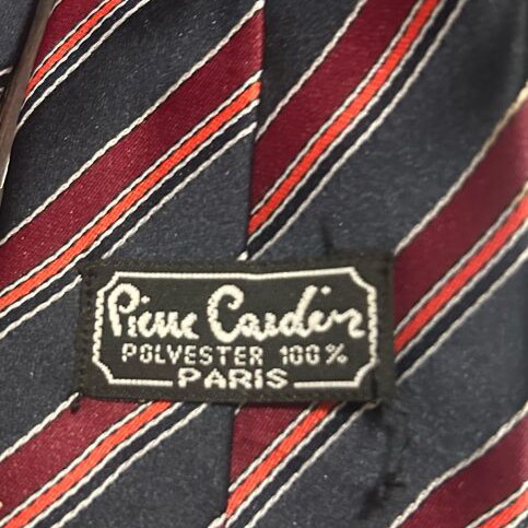 Pierre Cardin used silk striped ties set of 3