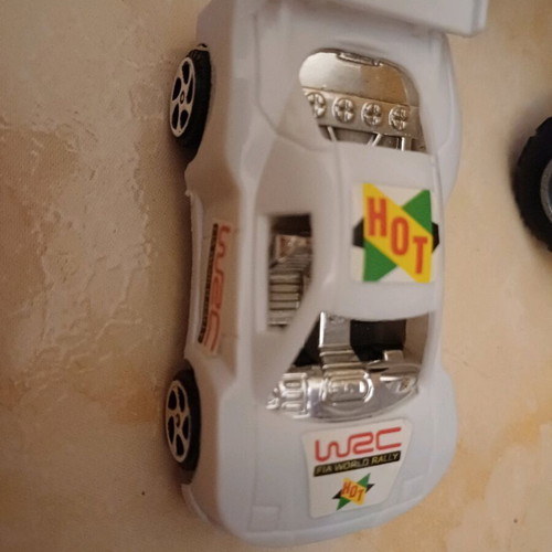 Plastic toy cars used set without excavator