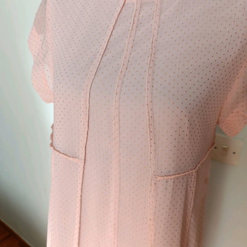 Mint & Berry airy short-sleeve long dress like new, pink