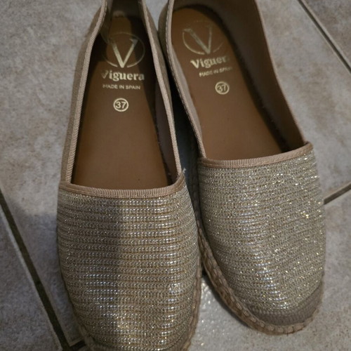 Viguera espadrilles new, beige, size 36/37