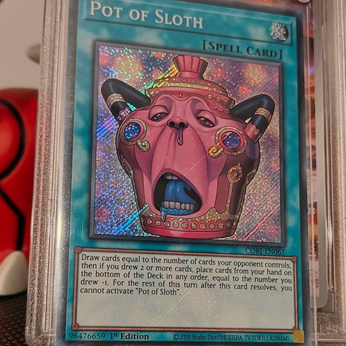 Pot of Sloth Secret Rare Spell Card Chaos Origins