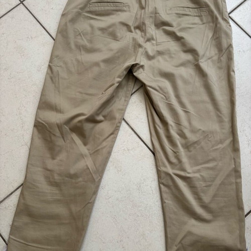 Access women's pants like new, beige khaki with fringe hem, size M