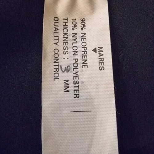 Neoprene Mares 3mm wetsuit used, size 4 (ML)
