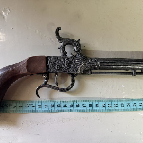 Vintage decorative Koumboura replica pistol 38cm