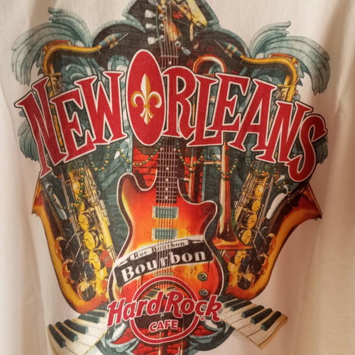 Hard Rock Cafe New Orleans T-shirt size XL like new, white