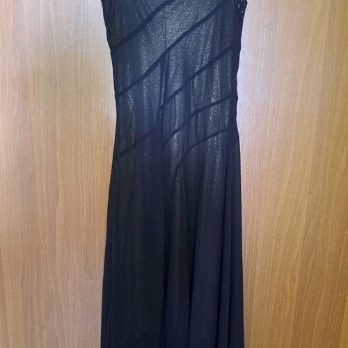 Veloudakis double dress used, black and gold, size XS