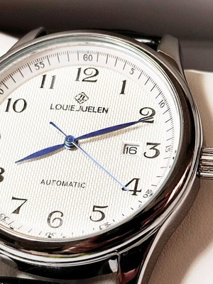 Ανδρικό ρολόι Classic Vintage Style Open Caseback LOUIE JUELEN καινούργιο